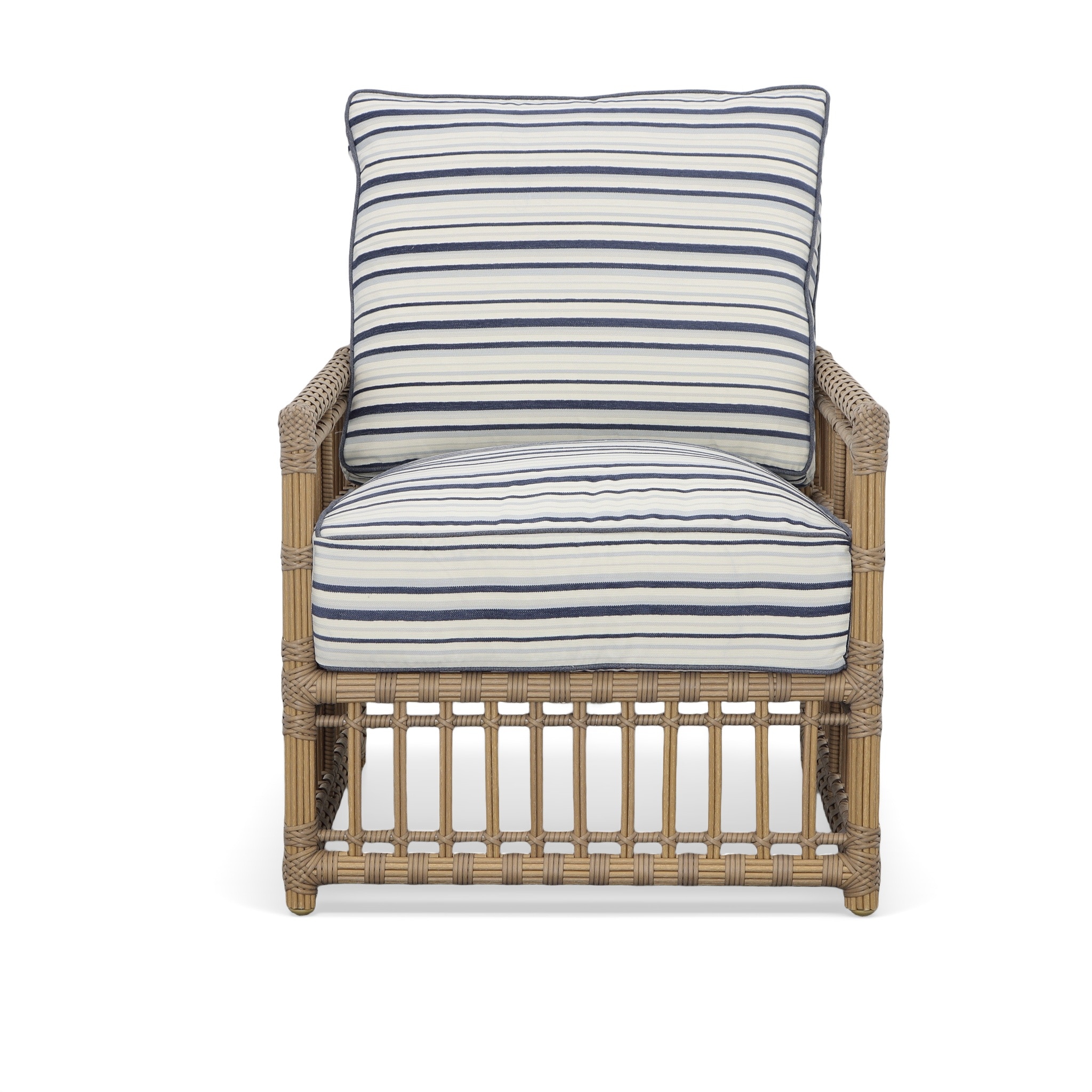 2 Piece Newport Woven Lounge Chair with no welt Cushion